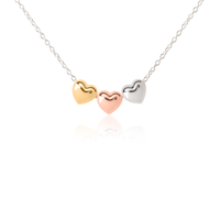 Three Toned - Children’s Heart Necklace