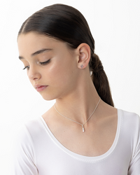 Tiny Dancer Ballet Slipper Necklace - Sterling Silver