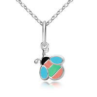 Girl's Bee Pendant & Necklace - Sterling silver