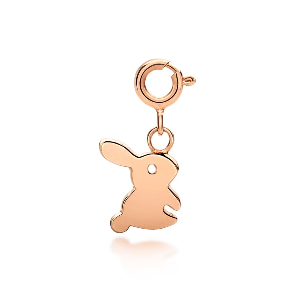 Bunny Rabbit Charm - Rose Gold - Children's Charms