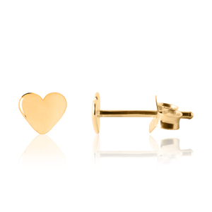 Gold children's heart earrings - Kid's earrings