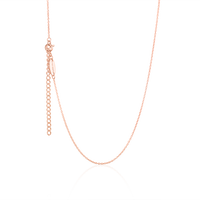 Children's adjustable rose gold necklace, elephant pendant