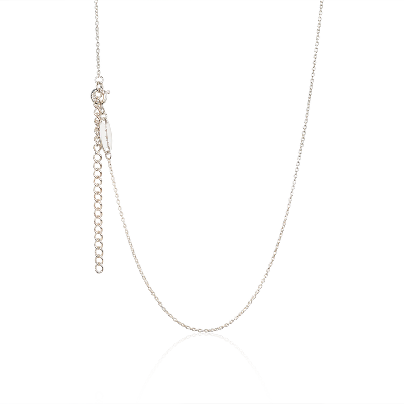 Children's Adjustable sterling silver necklace - Teddy pendant