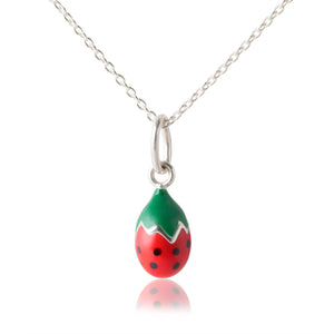 Children's Strawberry Pendant - Necklace for girls