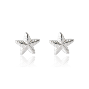 Children's Sterling silver star earrings